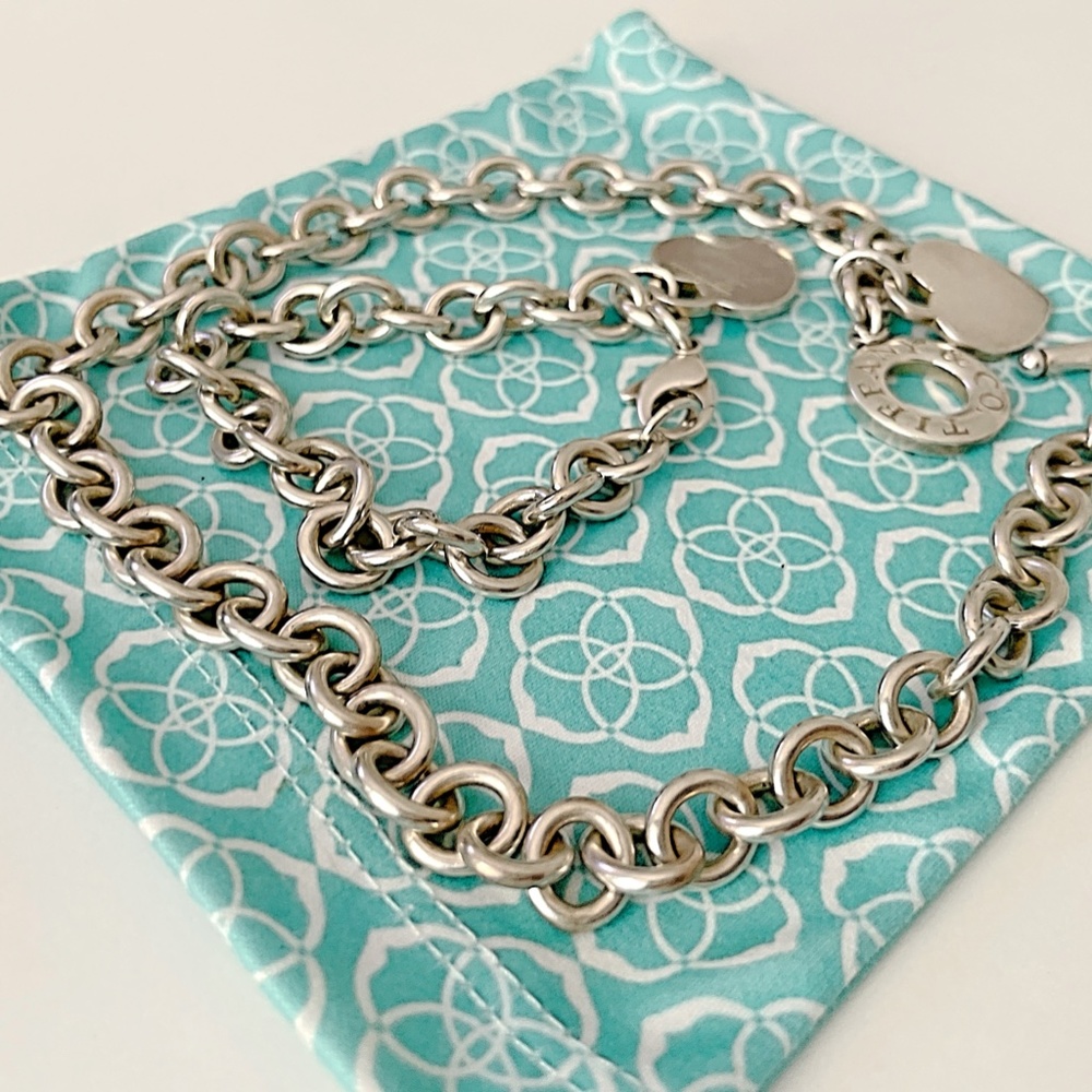 100% Authentic Tiffany Heart Toggle Necklace/Choker and Bracelet *NO BOX*